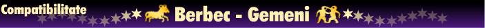 Horoscop - Compatibilitatea berbec-gemeni