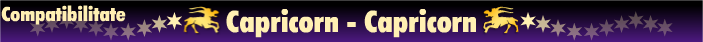 Horoscop - Compatibilitate capricorn-capricorn