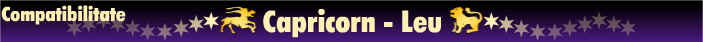 Horoscop - Compatibilitate capricorn-leu