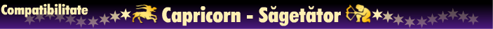 Horoscop - Compatibilitate capricorn-sagetator