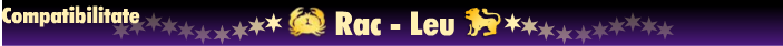Horoscop - Compatibilitate rac-leu
