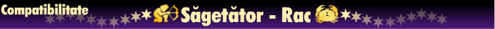 Horoscop - Compatibilitate sagetator-rac